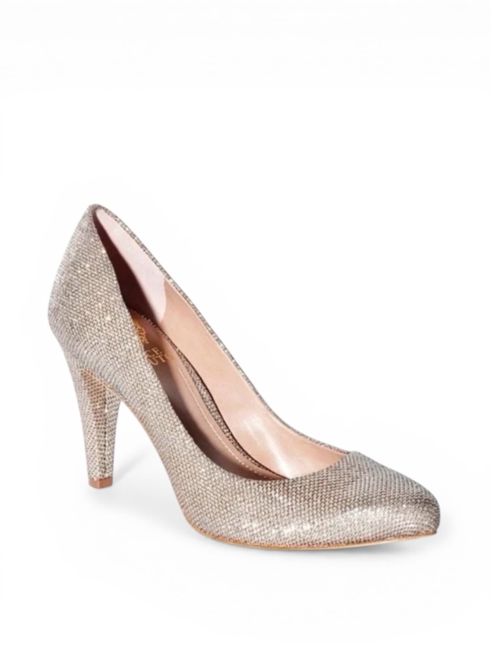 Vince Camuto Kadri Sparkly Pump in Champagne Size 10